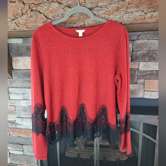 LS lace trim top - Picture 11 of 12